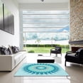thumbnail image 7 of Ahgly Company Machine Washable Indoor Rectangle Transitional Tron Blue Area Rugs, 2' x 3', 7 of 7