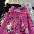 thumbnail image 5 of Sanrio Hello Kitty Y2k Hoodies Woman Clothing Sweatshirts Coat Top Hood Anime Kawaii Cute Loose Autumn Winter Clothes Christmas, 5 of 7