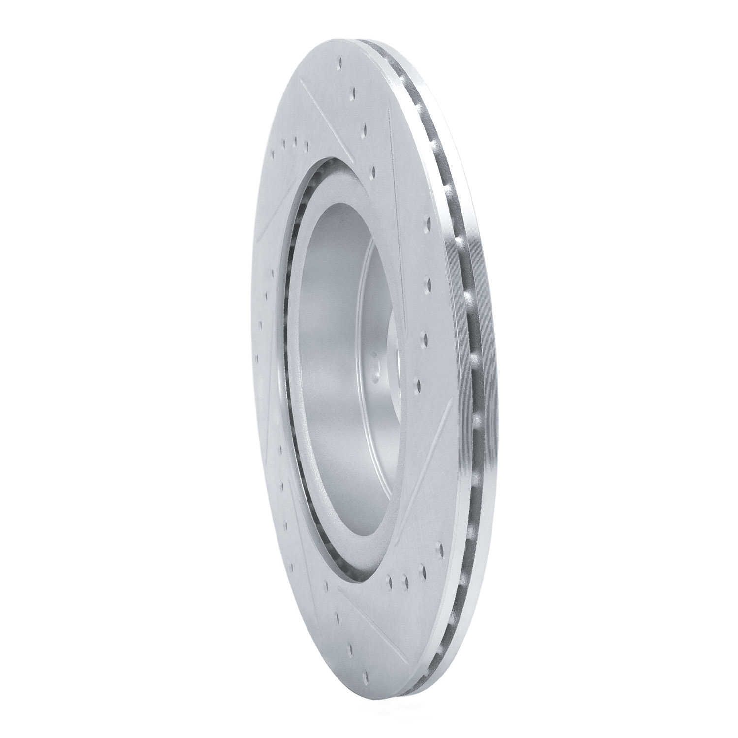 Dynamic Friction Company 631-68019L DFC Brake Rotor - Drilled And Slotted - Silver