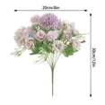 thumbnail image 2 of Artificial Chrysanthemum Ball Bouquet, Handheld Silk Mum Flowers for Wedding Bridal Decor, Faux Floral Arrangement for Home Living Room Centerpiece D#046 Blue, 2 of 8