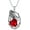 January, variant on Raven Necklace 925 Sterling Silver Crow Raven with Birthstone Pendant Necklace for Women