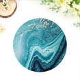 thumbnail image 4 of Style Coasters with Blue Ocean Wave Pattern Set of 6 Cork Bottom, 4 of 9