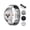 Silver, variant on Titanium strap compatible with Samsung Galaxy Watch Ultra 47mm strap with folding buckle and scratch-resistant DLC coating, waterproof