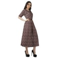 thumbnail image 2 of Moomaya Printed Swing Dress Women Midi Dress Short Sleeve Casual Work Dress, 2 of 6