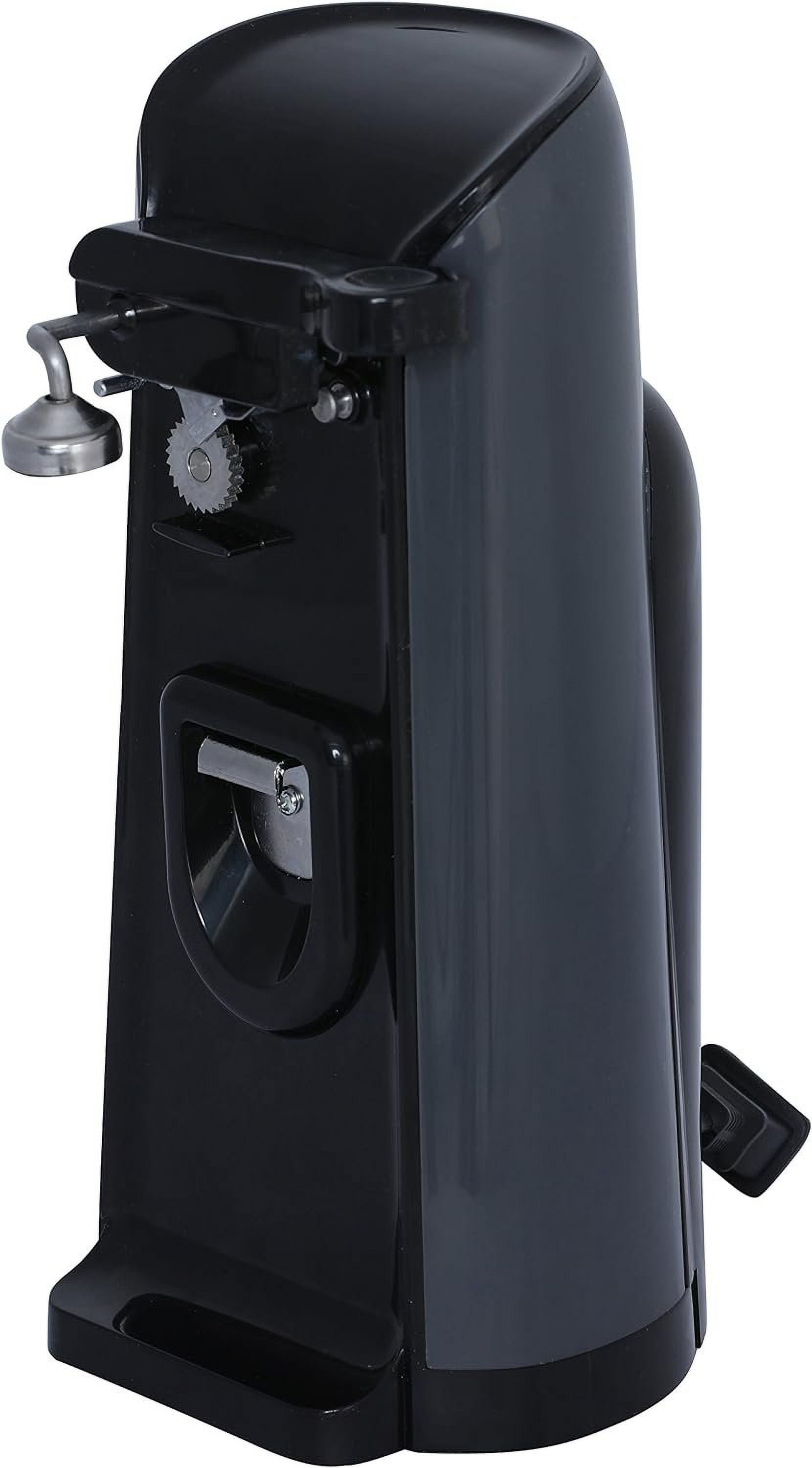 Brentwood Appliances J-30B Tall Electric Can Opener With Knife Sharpener And Bottle Opener