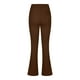 thumbnail image 4 of Pantalones de trabajo elásticos de cintura alta para mujer - Pantalones sin cremallera, color liso, poliéster, informales/de negocios/para el día a día, 4 of 5