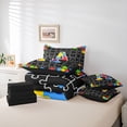 thumbnail image 6 of Catabedysis Puzzle ABC Print A 7-Piece Twin Bedding,Personalized Monogrammed Gifts Bedding Comforter Set,Black Reversible For Girls, 6 of 7