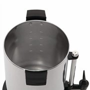 West Bend 13500 Features Automatic Temperature Control Large Capacity with Quick Brewing Smooth Prep and Easy Clean Up NSF Approved, 55-Cup, Silver