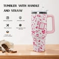 thumbnail image 3 of Nurse2 Tumbler with Handle,Labor and Delivery Nurse Gifts,40 oz NurseTumbler with handle Lid and Straw, Best Nurse Ever Vacuum Insulated Travel Coffee Mug CupTumbler, 3 of 6
