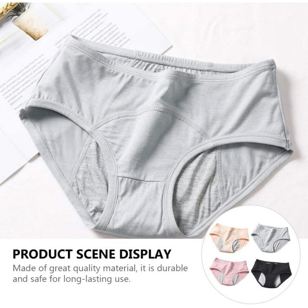 4pcs Women Period Underwear Menstrual Pants Leakproof Panties