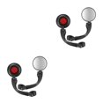 thumbnail image 2 of Guardoinrt Road Mountain Bicycles Handlebar Rearview Rotating Rear View Mirrors Security Outdoor Back Sight Reflector Supply Black 2Set, 2 of 6