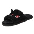 thumbnail image 2 of FASHOFT Halloween Bat Animal Slippers for Boys Girls Soft Plush Cozy Open Toe Indoor Outdoor Fuzzy Slippers Halloween Gifts For Kids Black One Size, 2 of 9