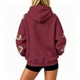 thumbnail image 4 of TOMVIGX Womens Game Day Sweatshirts Graphic Cute Oversized Hoodie Touchdown Family Football Tops Sunday Funday Watch Party Clothes XL, 4 of 9