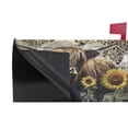 thumbnail image 4 of Ryvnso Mailbox Cover Highland Cattle Leopard Sunflowers Magnetic Mailbox Wrap Standard Size 21x18 Inch, 4 of 8