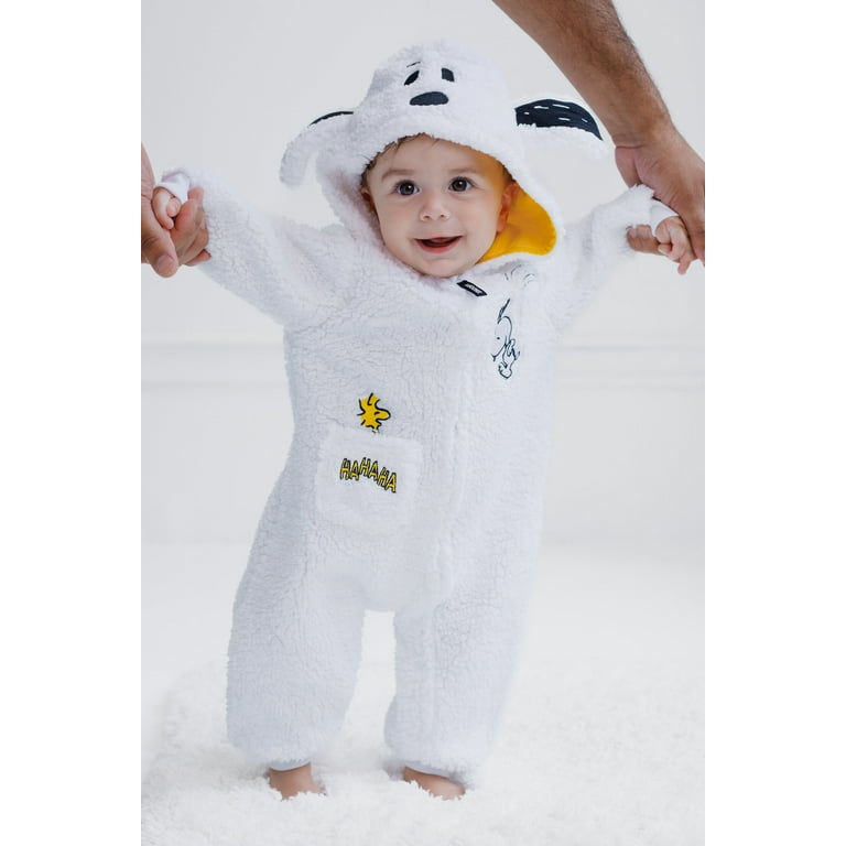 PEANUTS Woodstock Snoopy Cozy Sherpa Zip Up Cosplay Coverall