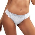 thumbnail image 1 of Aayomet sous-Vêtements en Dentelle pour Femmes Couleur Dentelle Design en Maille Culottes String pour Femmes (Blanc, G), 1 of 3