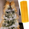 thumbnail image 1 of Party Decoration Home Decoration Celebration Decorations Event Decoration Event Party Supplies Ornament Festive Decorations Solid/ Metallic Mesh Roll Floral Craft Wedding Party Decorative Ribbon Roll, 1 of 3