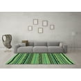 thumbnail image 3 of Ahgly Company Indoor Rectangle Abstract Turquoise Blue Modern Area Rugs, 3' x 5', 3 of 4