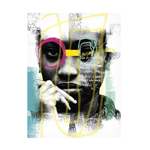 Canvas Wall Art - NUMA Art 'Beauty Marks' Wall Art for Living Room, Bedroom, or Office Décor by Trademark Fine Art - 14 x 19 Inches