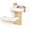 White cushion, variant on Cat Wall Shelves, 2 Platform Kitten Wall Furniture, Tree Shape Wall-Mounted Floating Shelf with Sisal Mat, Solid Rubber Wood Cats Perch for 16 Inch Drywall, Suitable for Climb, Play, Nap