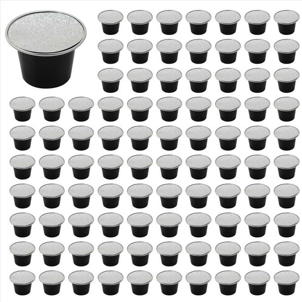 500 Juegos de CáPsulas de Café Recargables de CáPsulas de Café Desechables Embalaje Suministros de Café para Negro