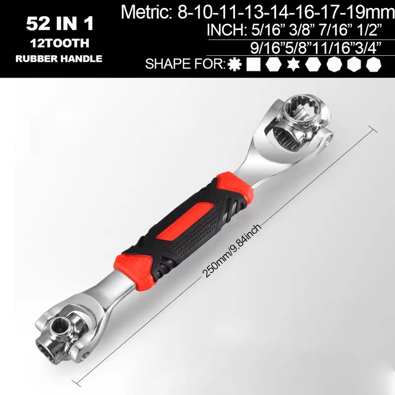 Multifunctional Wrench Universal Socket Multiuse Wrench 52in1