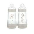 thumbnail image 1 of MAM Easy Start Biberons pour Bébé Anti-Coliques Mats, Biberons 2x9oz, Biberons à Débit Moyen avec Tétine en Silicone, Biberons Unisexe pour Bébé, 1 of 10