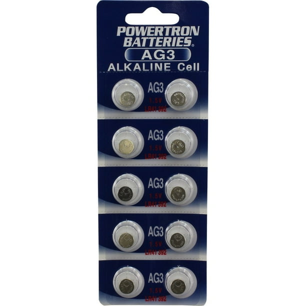 (10) BATTERY AG3 LR41 V3GA RW87 G3 SR41 192 V26A GP192 392A Walmart