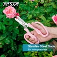 thumbnail image 4 of Tijeras de podar de jardín CYRUS de 19 cm con quitapúas, color rosa, 4 of 7