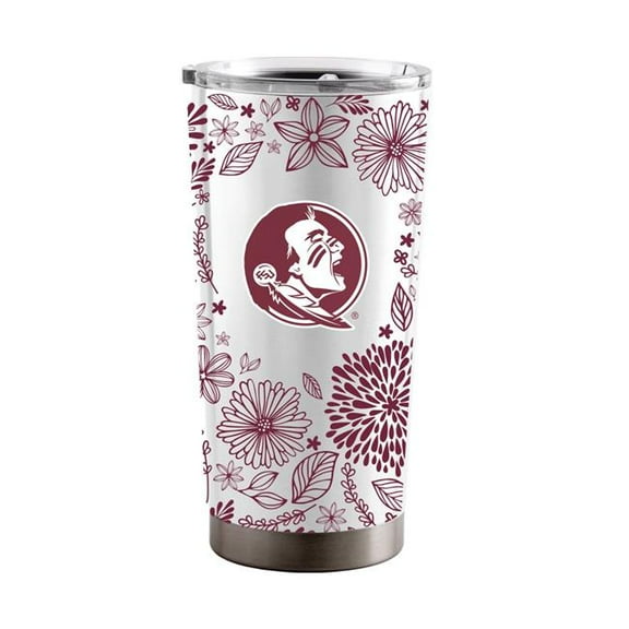 Logo Brands 136-S20T-52 FL State 20 oz Botanical Stainless Steel Tumbler