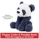 thumbnail image 2 of Peluche GUND Cozys Collection Panda azul marino 25 cm, 2 of 8