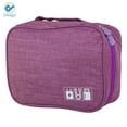 thumbnail image 2 of Deago Waterproof Electronics Accessories Organizer Travel Storage Hand Bag Cable USB Drive Case Pouch (Purple), 2 of 9