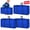 Blue, variant on Sherry 4 Pack Heavy Duty Moving Bags - Moving Totes, Large Storage Bag with Handle and Zippers, Moving Supplies for Clothes, College Dorm, Travel, Home Organization, Blue