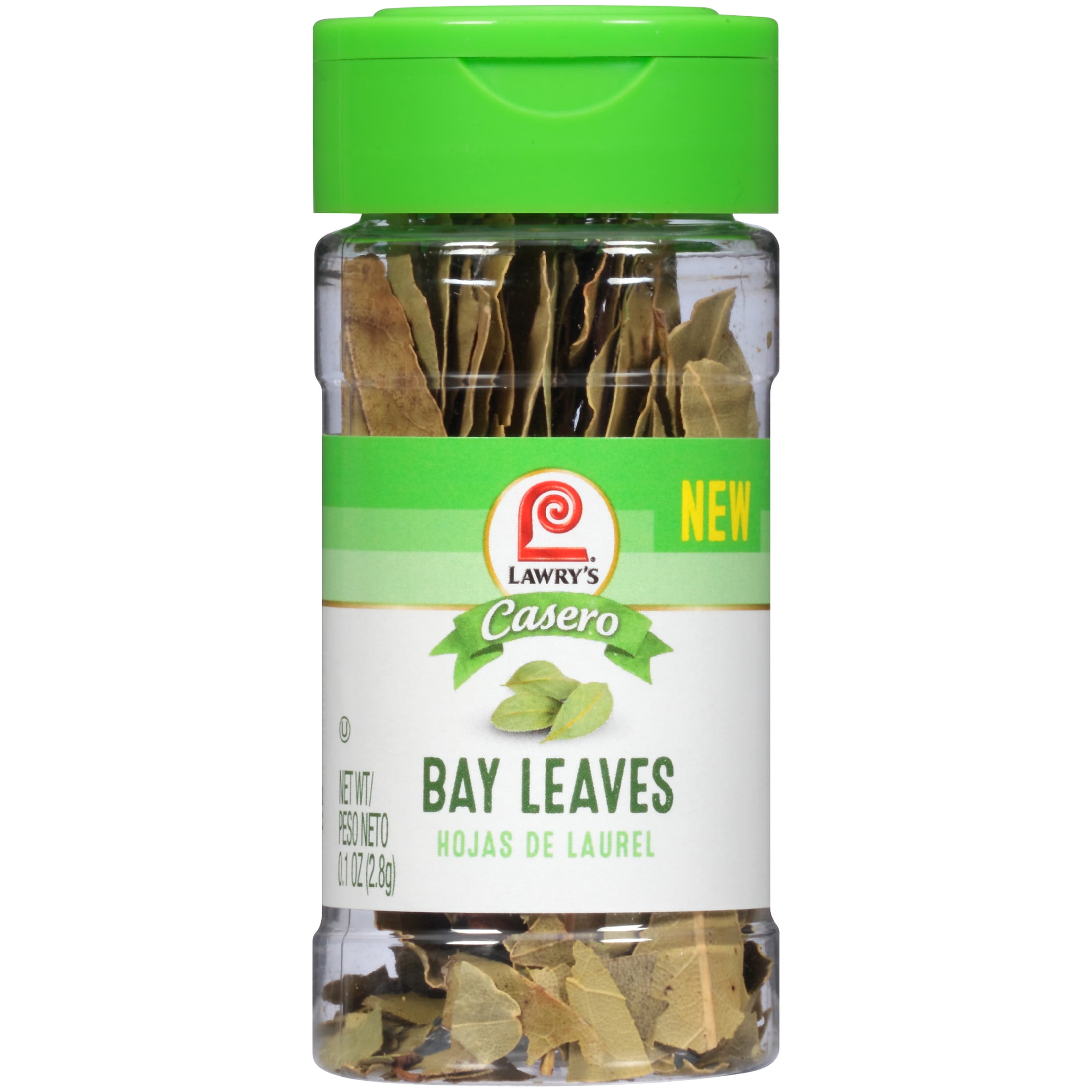 (3 pack) Lawry's Casero Kosher Bay Leaves, 0.1 oz Bottle