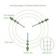 thumbnail image 3 of Inteprter Jaulas de soporte para plantas ABS fáciles de insertar y soporte fuerte para el crecimiento de flores marco de escalada hortícola Jardín y Patio 45 vueltas altas y 28, 3 of 6