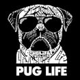 thumbnail image 2 of LA Pop Art Men's Word Art Sleeveless T-shirt - Pug Life, 2 of 2