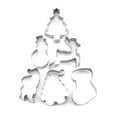 thumbnail image 5 of Christmas Cookie Cutters, Holiday Baking Molds, 6 Piece Stainless Steel Christmas Cookie Cutter Set with Tree Snowman Reindeer Santa Claus Shapes, Food Safe Rust Resistant Easy Clean, 5 of 9