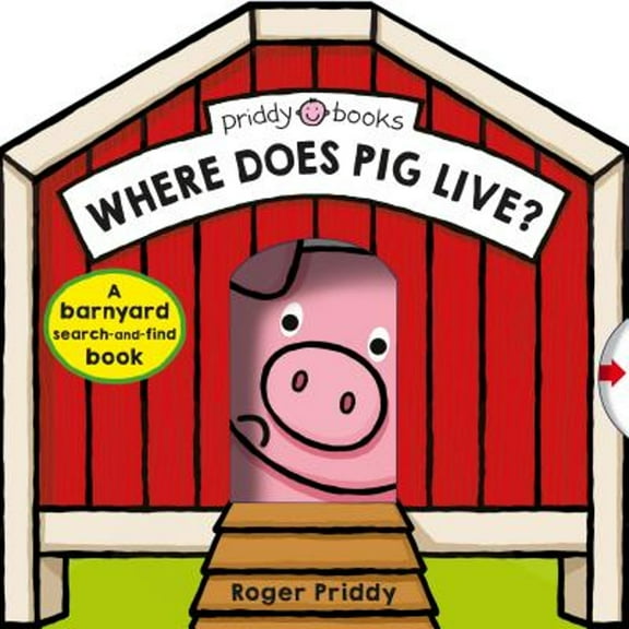 Pre-Owned Where Does Pig Live?: A Barnyard Search-And-Find Book (Search & Find) Paperback