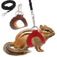 thumbnail image 3 of Juego de 2 chalecos y correas para pasear al aire libre para mascotas pequeñas con decoración para gatitos., 3 of 9