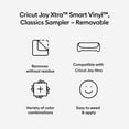 thumbnail image 2 of Cricut Joy Xtra Smart Vinyl Removable Sampler, Classics (3 ct), 9.5" x 12", 2 of 7