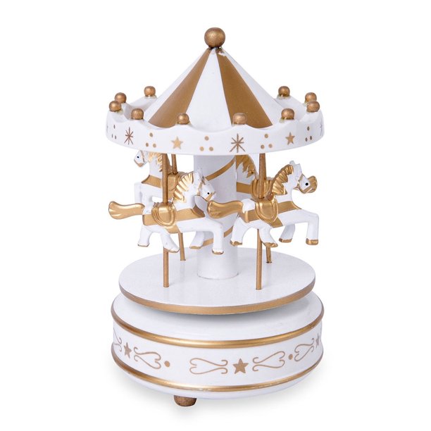 NEW Horse Roundabout Musical Carousel Horse Wooden Carousel Music Box