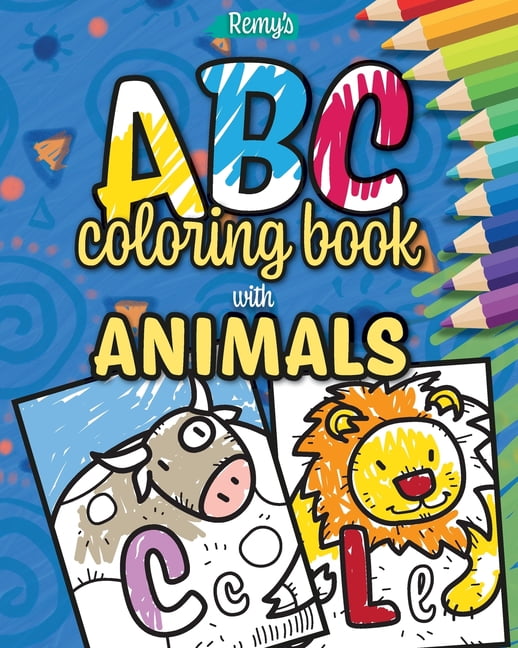 ABC coloring book with animals : for toddlers & kids, with alphabet ...