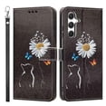 thumbnail image 2 of Leather For Samsung Galaxy S24 5G 6.2-inch Wallet Case Crystal Material  Butterflys&Flowers, With Card Holder,Wristband， Magnetic Clasp Kickstand Folio Cover,Color-4,For Galaxy S24 (5G), 2 of 10