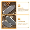 thumbnail image 5 of AURARMLET Grey Snack Plates 2-Pack, 8.9 x 3.3 Inch Serving Plates for Snacks and Appetizers, 5 of 8