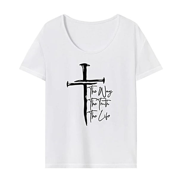 Camiseta para mujer básica camiseta suave clásica cuello redondo para senderismo vacaciones SG