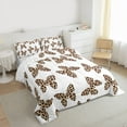 thumbnail image 3 of Feelyou Fashion Butterfly Twin Comforter Sets, Modern Leopard Print Bedding Set, 2pcs, 3 of 8