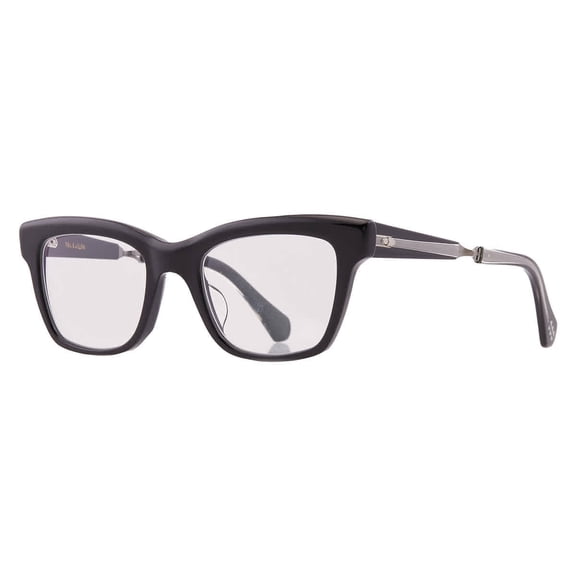 Mr. Leight LOLITA C Demo Cat Eye Ladies Eyeglasses ML1041 BK-PLT 48