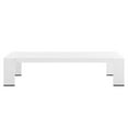 thumbnail image 4 of Modway Tahoe Modern Powder-Coated Aluminum Outdoor Patio Coffee Table in White, 4 of 7