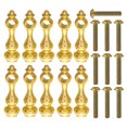 thumbnail image 2 of ColoMX ALEA DE 10 PCS Barestación de la tapa del extremo Hardware de muebles para el gabinete y la barra muebles de metal de los husillos para la decoración del hogar y las oficinas, 2 of 7