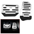 thumbnail image 3 of 2Pcs Gas Accelerator Pedal and Brake Pedal Cover Foot Pad Non-Slip for Universal Automatic Transmission Car,1 x Gas Pedal Cover 1 x Brake Pedal Cover,Silver, 3 of 5